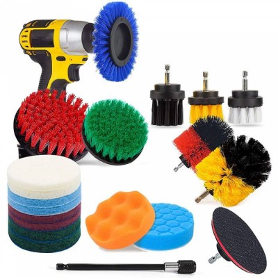 High quality nylon polishing industrial drill brush kit cleaning attachments set