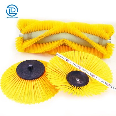 Rotating Fruit Cleaning Industrial Roller Brush Broom Sweeper