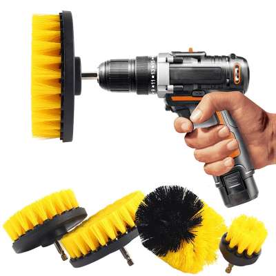 Industrial many pieces drill brush attachment for cleaning