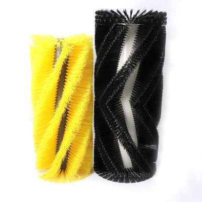 Poly abrasive nylon bristle brushes Street Snow Sweeper roller Brush